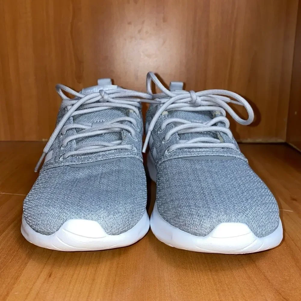 Adidas QT Racer 2.0 Cloudfoams Grey & White Athletic Sneakers